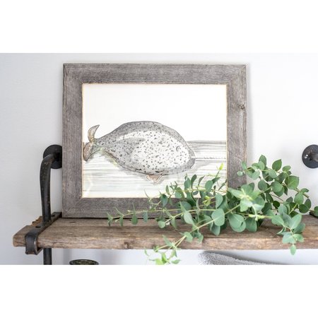 Barnwoodusa Rustic Farmhouse Reclaimed 24x36 Picture Frame (Weathered Gray) 672713210481
